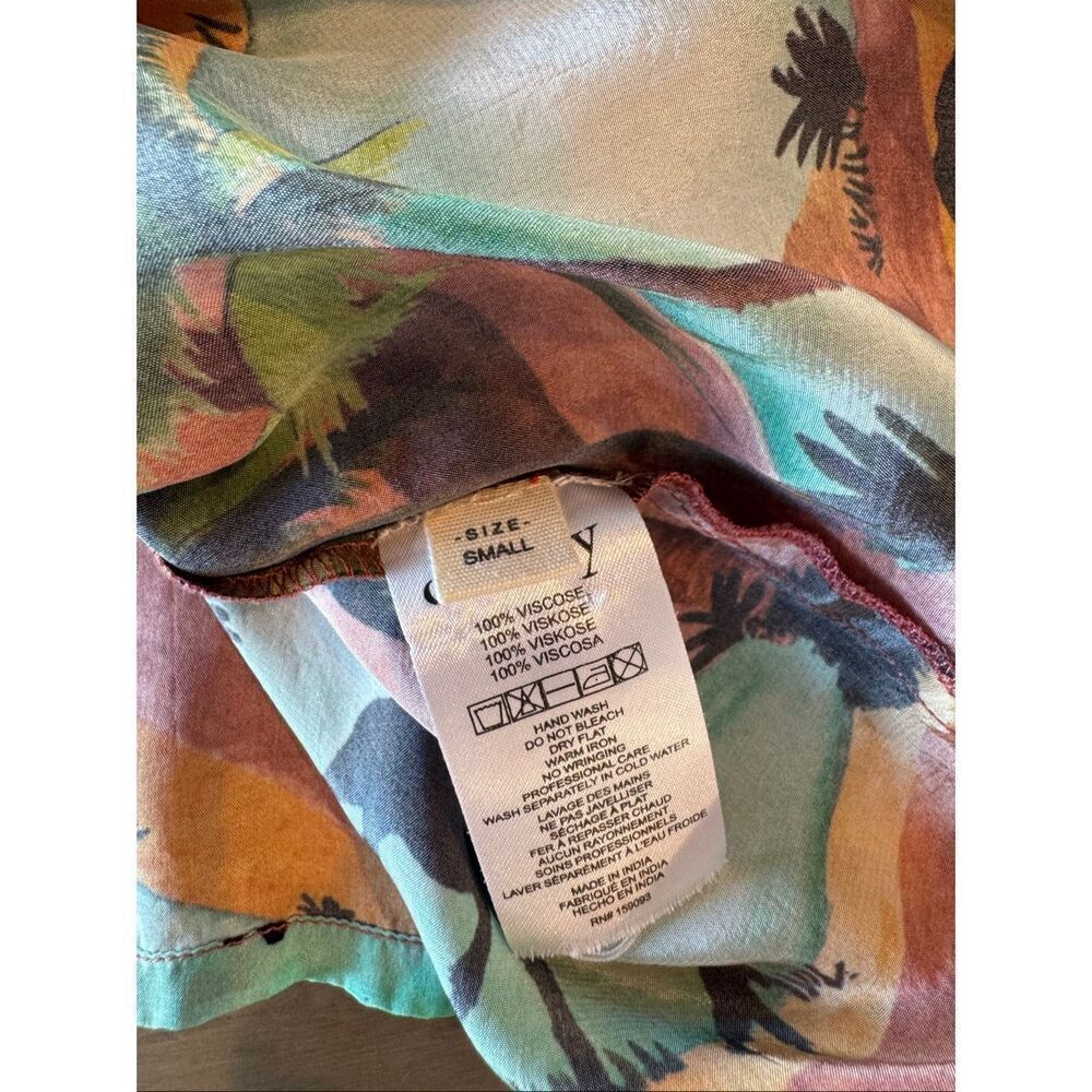 Chufy Oasis Desert Camel Print Boho Tunic Mini Dress Coverup Resortwear Small - Picture 7 of 7